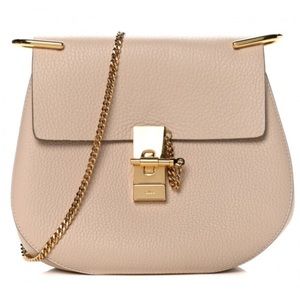 Chloe Drew Grained Lambskin Biscotti Beige bag